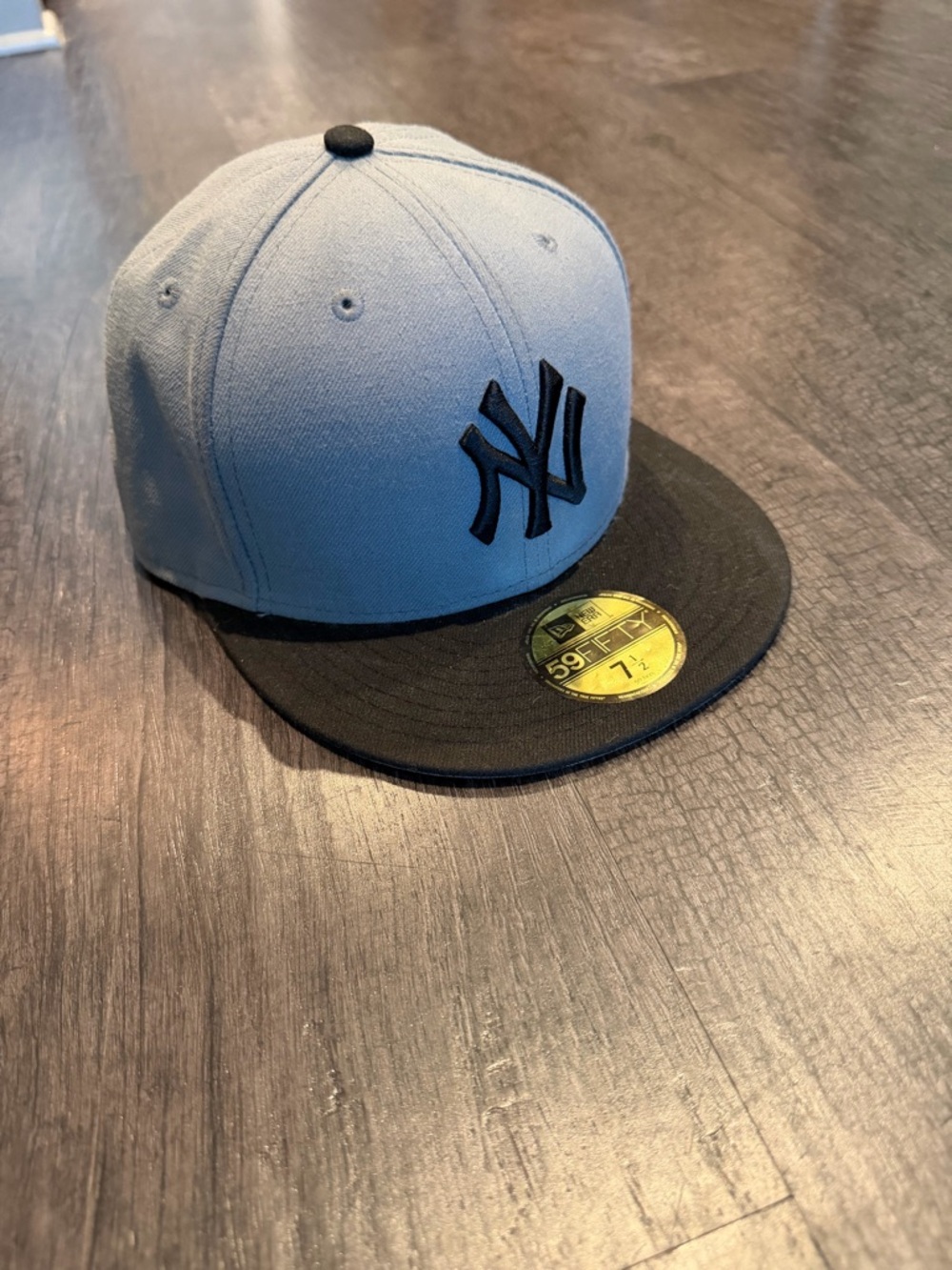 New Era New York Yankees Two-Tone Fitted Cap - Light Gray & Black